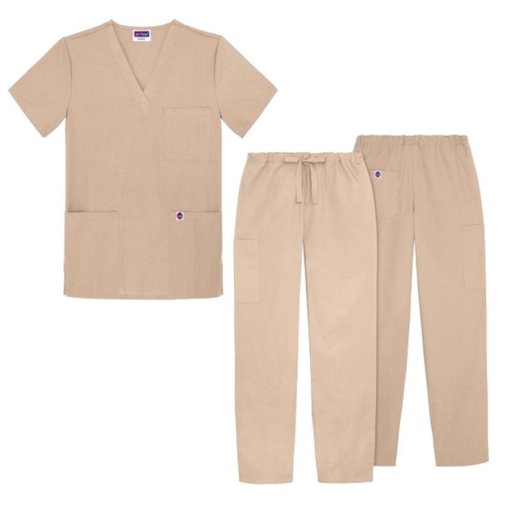 Sivvan | Unisex Scrubs in Khaki NWT
